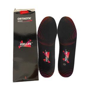 FEELLIFE Plantar Fasciitis Orthotic Arch Support Insole Inserts Size Large New
